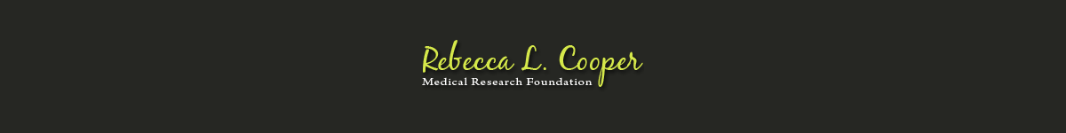 Rebecca L Cooper Medical Research Foundation banner