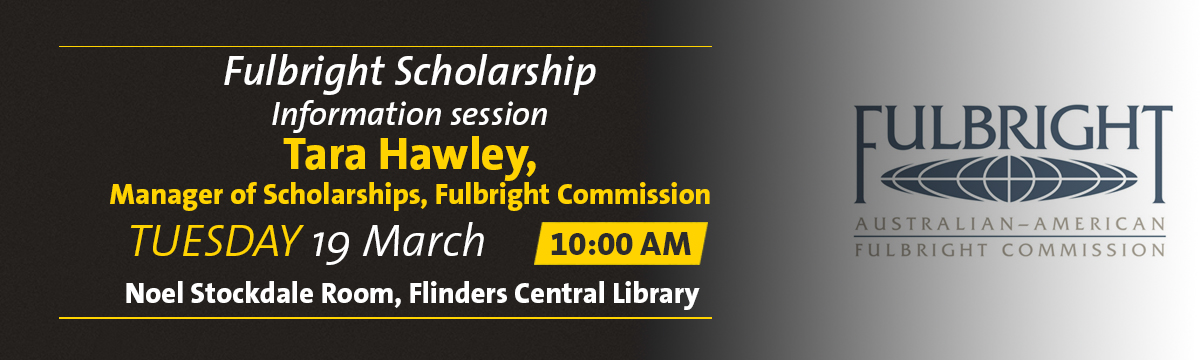Fulbright scholarship information session banner