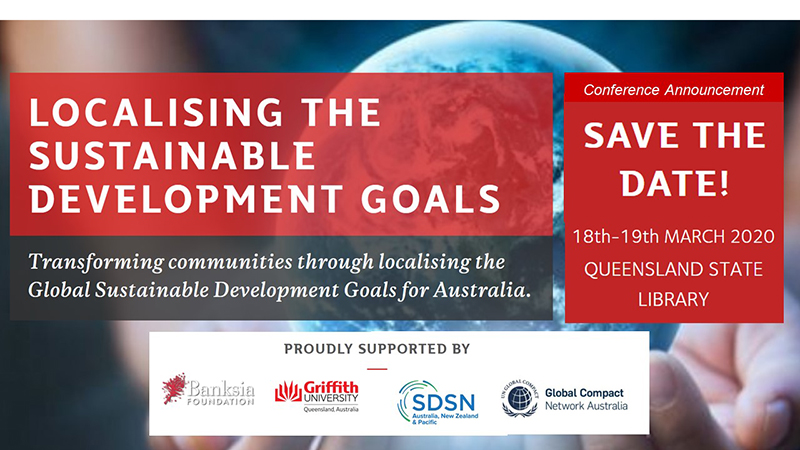 Localising the sustainable development goals conference banner