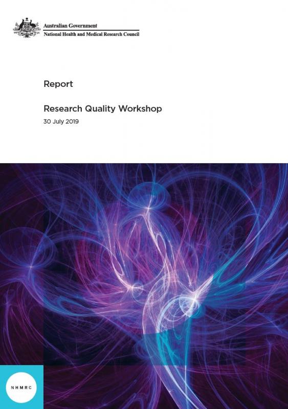 Research Quality Workshop report