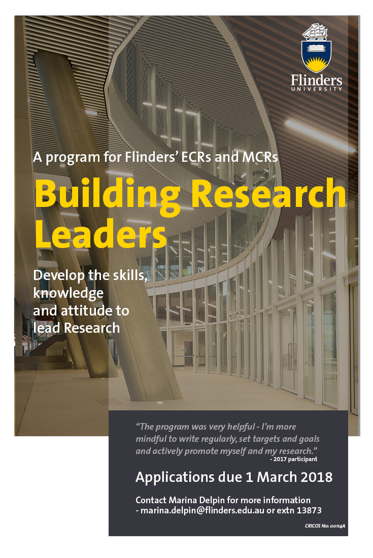 Building Research Leaders flyer 2018