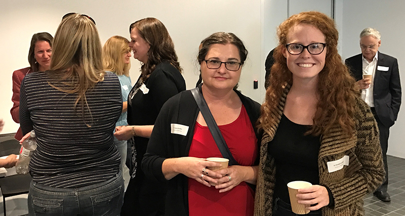 Dr Jane Fischer, Dr Kendall Corbin, with launch guests