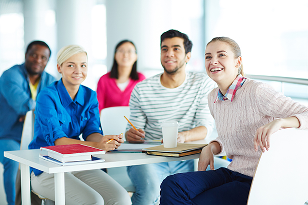 students at lesson