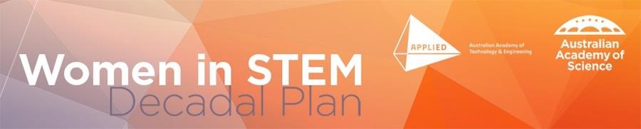 Women in STEM decadal plan banner