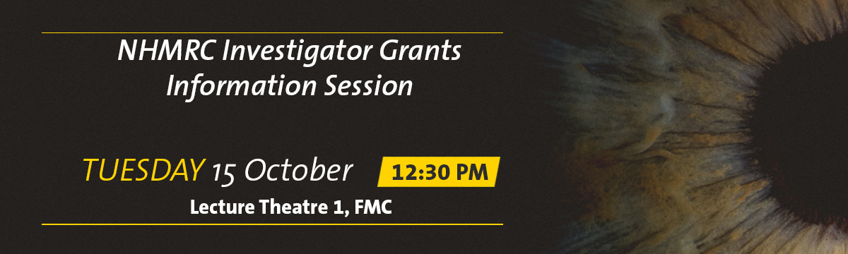 Investigator Grant information session banner