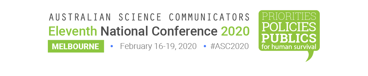 Australian Science Communicators 2020 conference banner